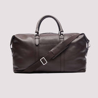 Weekend Leather Holdall in Dark Brown