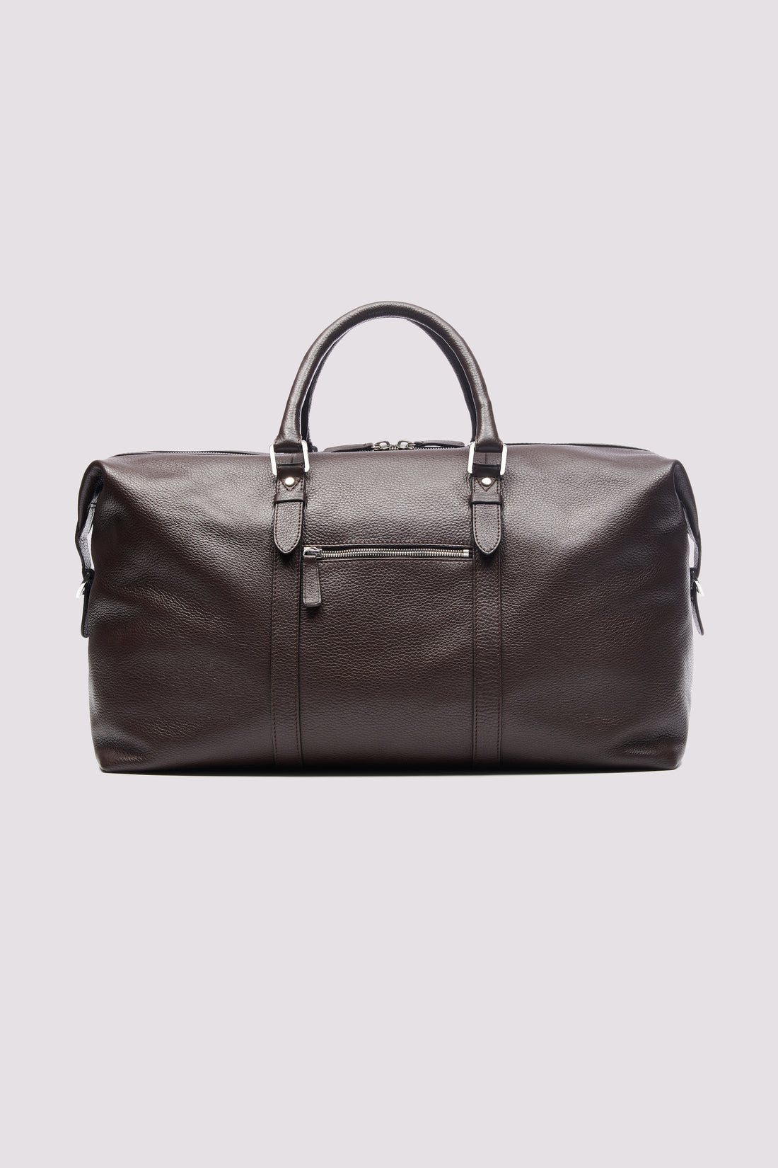 Weekend Leather Holdall in Dark Brown