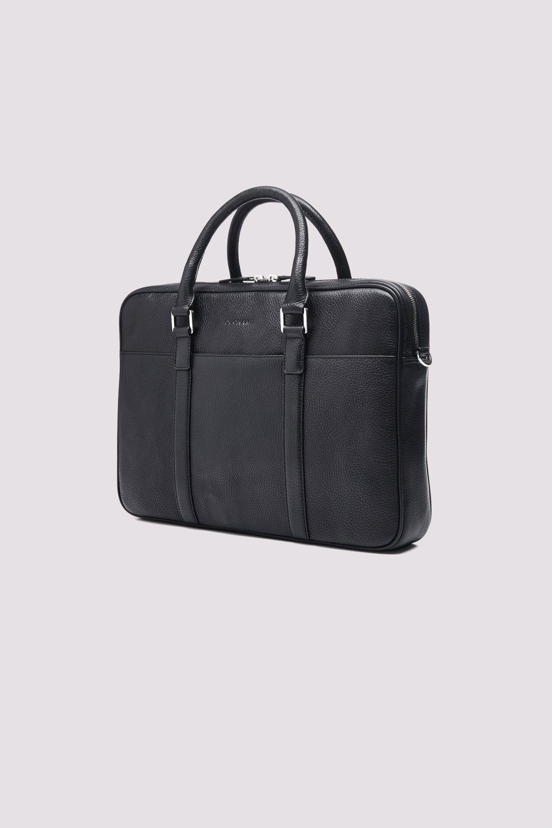 Leather Briefcase in Black