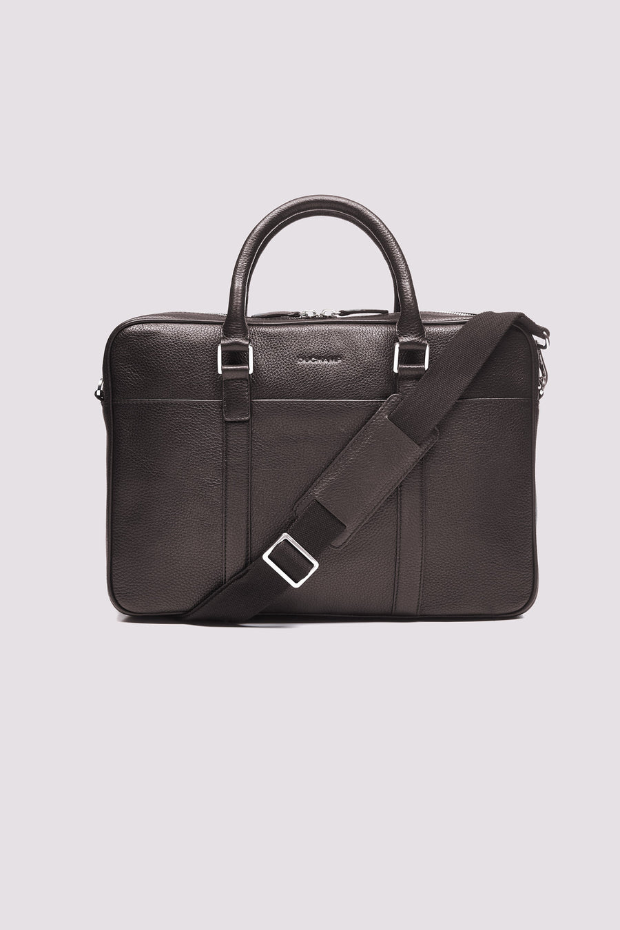 Leather Briefcase in Dark Brown