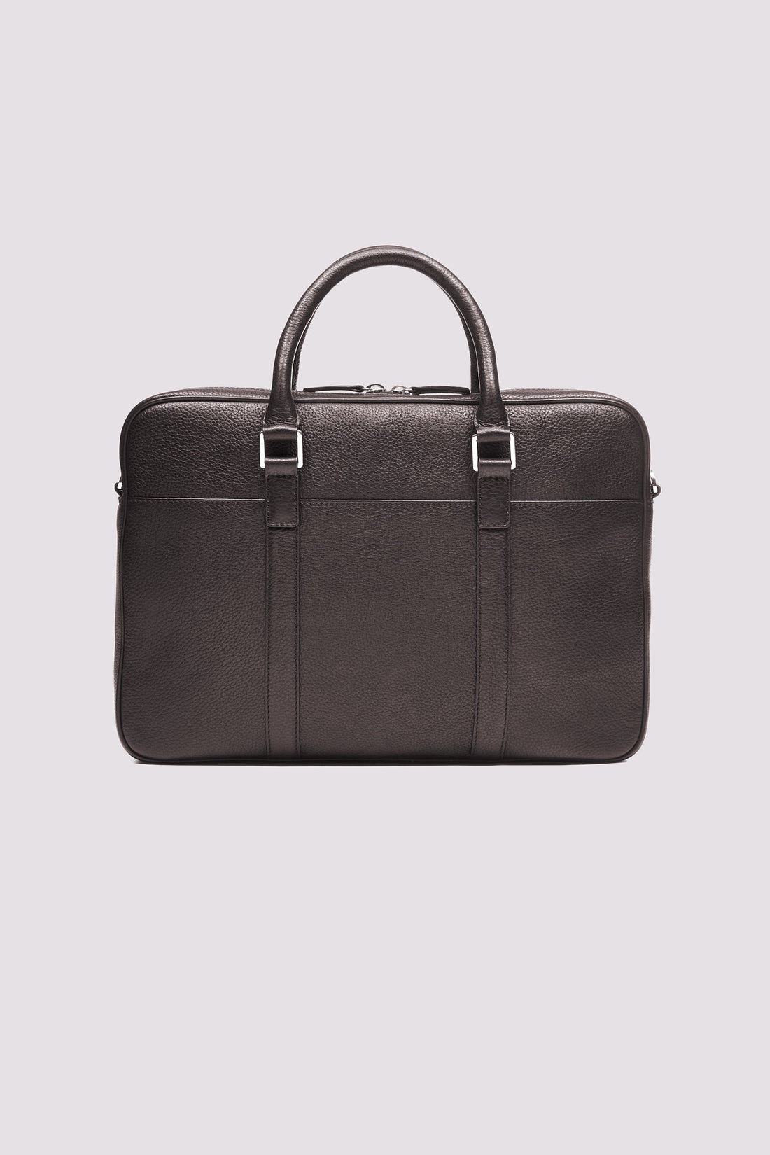 Leather Briefcase in Dark Brown