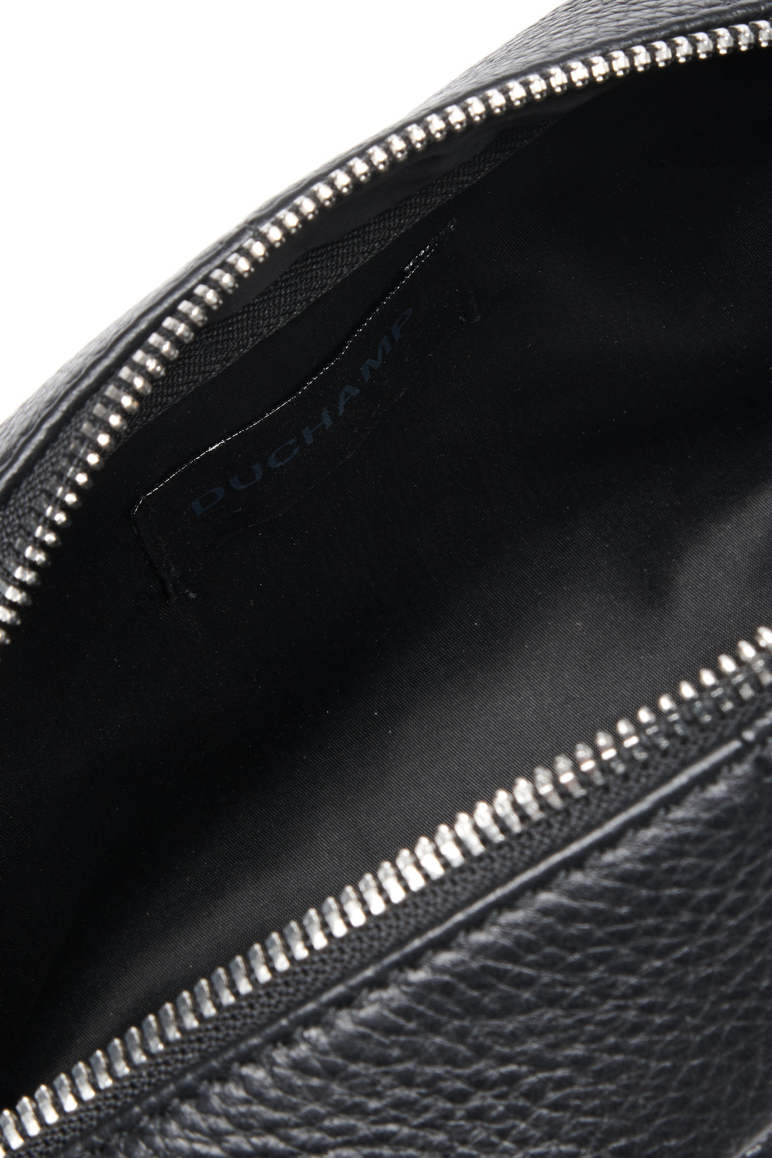Leather Washbag in Black