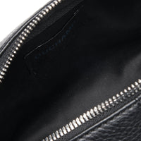 Leather Washbag Black