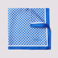 Geo Pocket Square in Blue