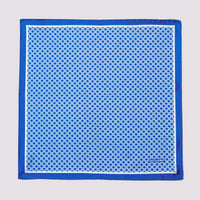 Geo Pocket Square in Blue