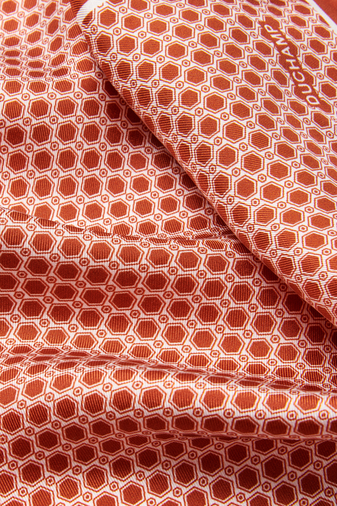 Geo Pocket Square in Orange