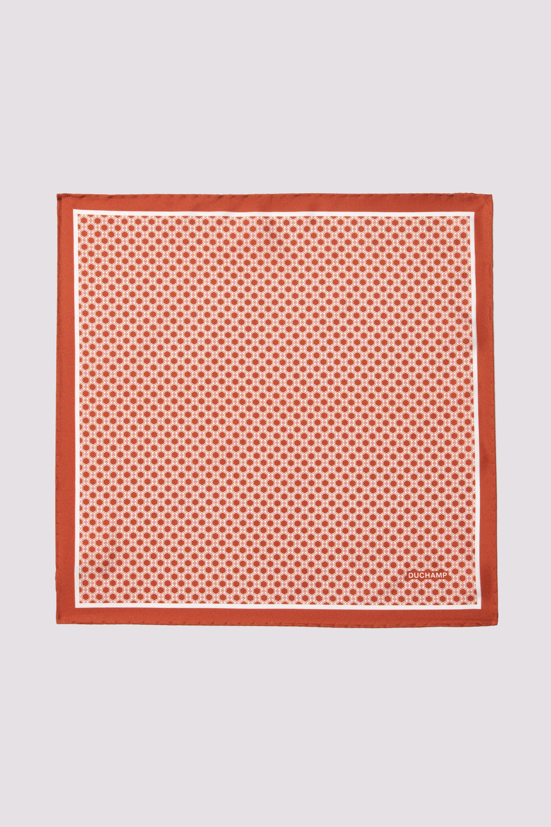 Geo Pocket Square in Orange