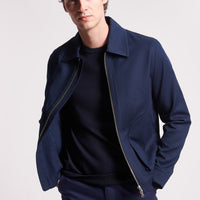 Harrington Blouson Jacket in Dark Navy