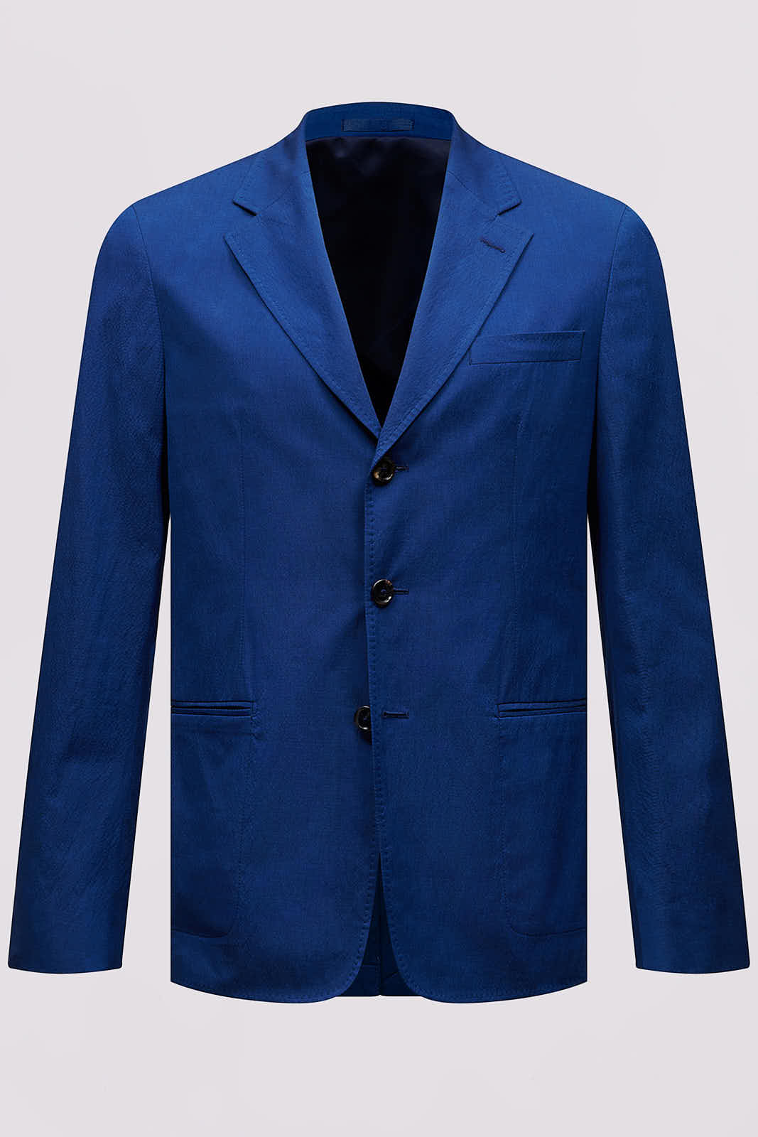 Single Breasted 3 Button Suit Blazer Jacket in Blue