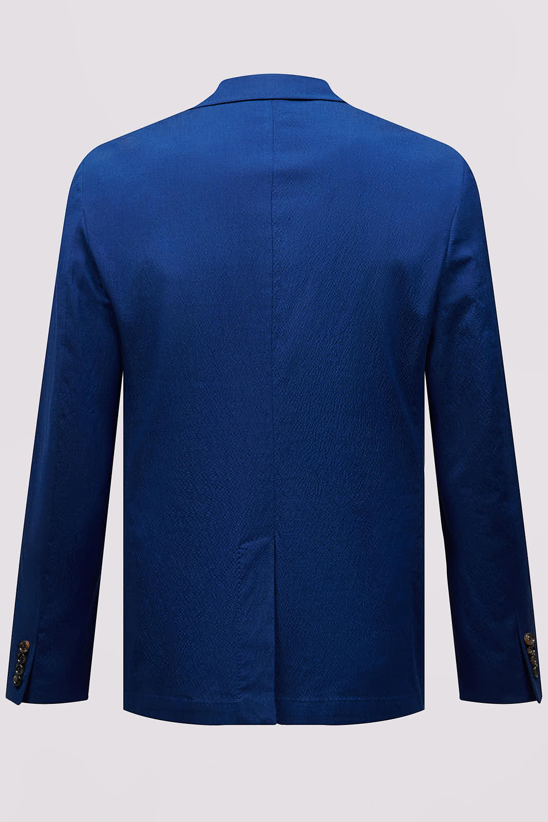 Single Breasted 3 Button Suit Blazer Jacket in Blue