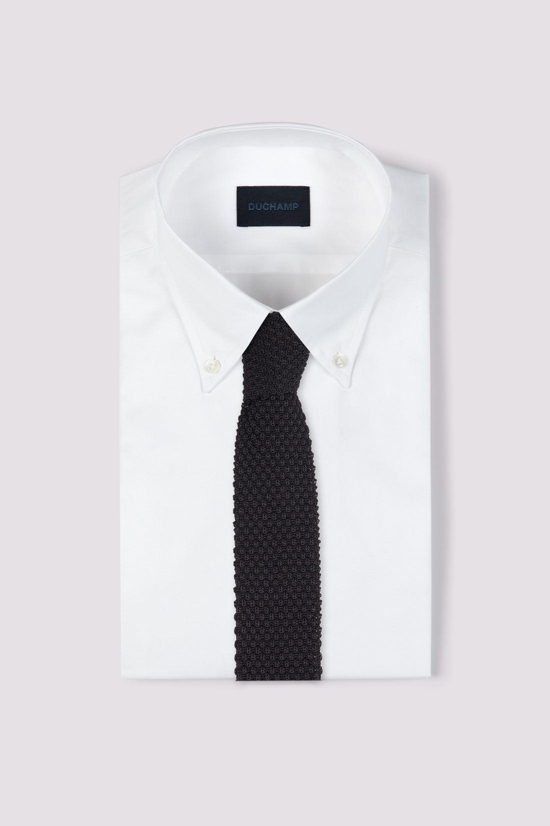 100% Silk Knitted Tie in Black
