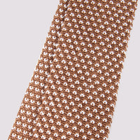100% Silk Knitted Tie in Light Brown