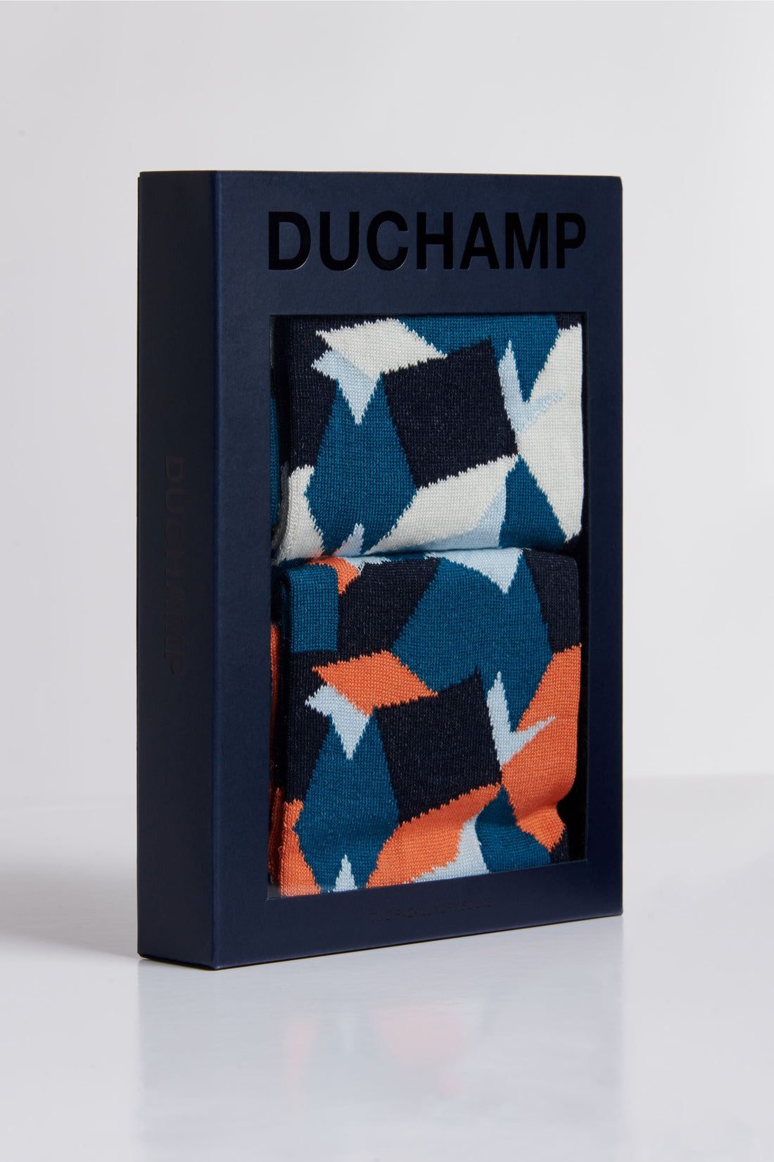 2 Pack Cube Socks Gift Set in Dark Navy